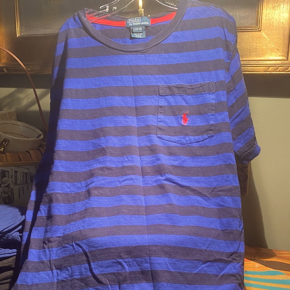 Polo Ralph Lauren Pull Over Crew Neck Short Sleeve Shirt SZ Large 14/16